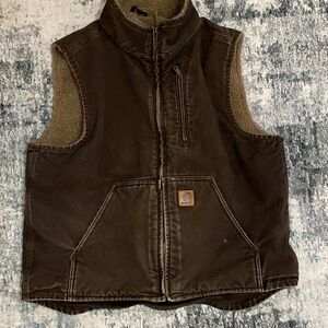 Carhartt Large Brown Iconic Sherpa Lined Vest 2019